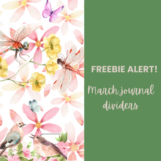 Download to Prints free download march journal dividers